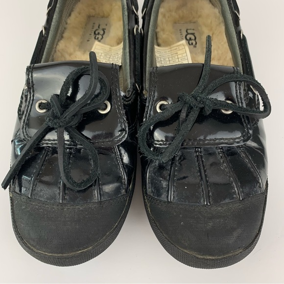 UGG Ashdale Black Duck Shearling Rain Boat Shoes 7 - Picture 5 of 14